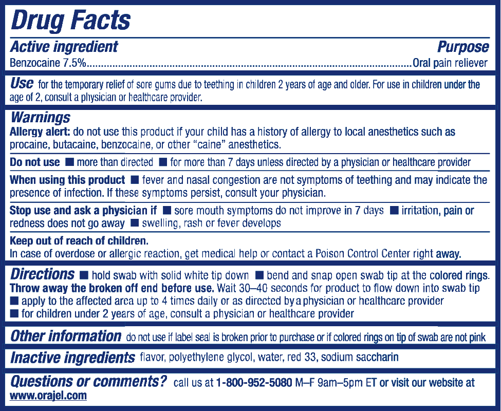 orajel teething swabs