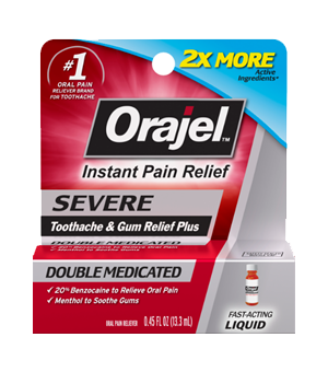 orajel instant toothache pain relief liquid